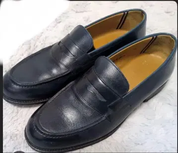 가죽 로퍼 천연 가죽 네이비