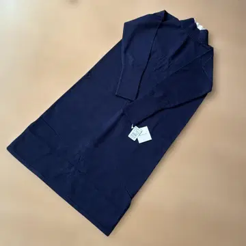 네이비 터틀넥 니트 원피스 38