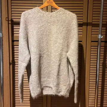 AURALEE BRUSHED SUPER KID MOHAIR KNIT