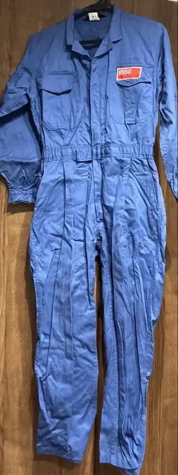 ESSO 파란색 캐주얼 작업복