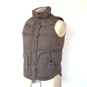 그레이지 충전솜 다운 베스트 스탠드 카라 M MUJI 무인양품