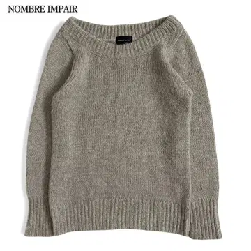 NOMBRE IMPAIR 알파카 혼방 라메 니트 스웨터 고급 성인 니트