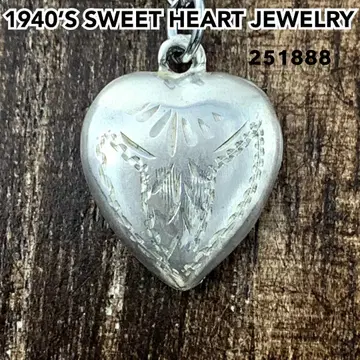 스위트하트 주얼리 실버 빈티지 목걸이 NAVY