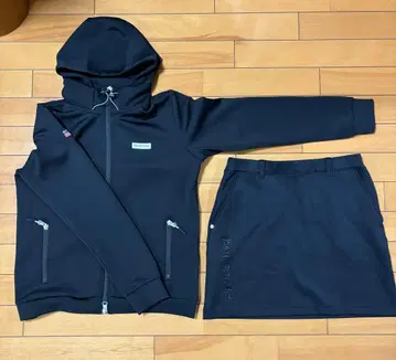 브리핑 여성용 셋업 후드티 스커트