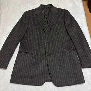 HILTON 울 테일러드 자켓 그레이 스트라이프