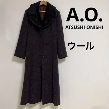 [ 고급 ] A.O. atsuki onishi. 롱 울 코트 퍼