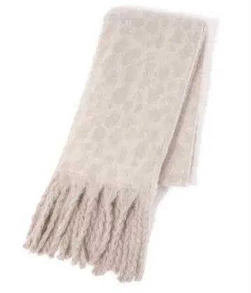 베이지 프린지 머플러