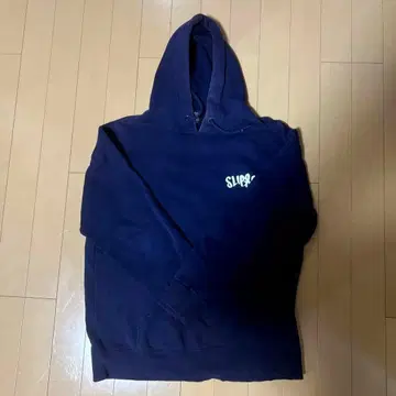 SLIP.CO 네이비 후드티