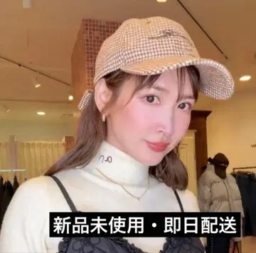 앨리슨 브라운 GIRLY RIBBON CAP 체크