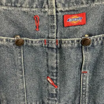 Dickies 블루 오버롤