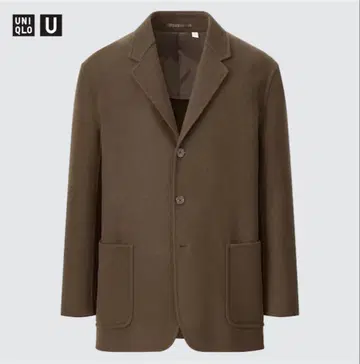 울 블렌드 자켓 브라운 UNIQLO U 유니클로 유