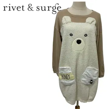 rivet & surge 곰 튜닉 복슬복슬 원피스 포켓