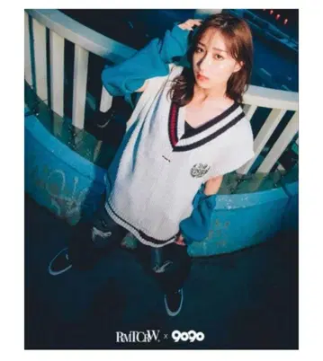 9090 x ROMANTIC CROWN 콜라보 니트 베스트