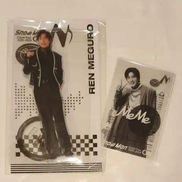 SnowMan ON 클리어 스티커 아크릴 스탠드 메구로 렌 아크릴 스탠드