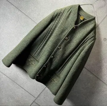 구제 의류 얇은 소재 가디건 유로 빈티지 울 자켓