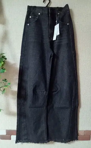 notch 노치 블랙 스트레이트 데님 M (새상품)