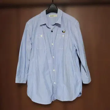 laundry 긴팔 7부 기장 셔츠 파랑