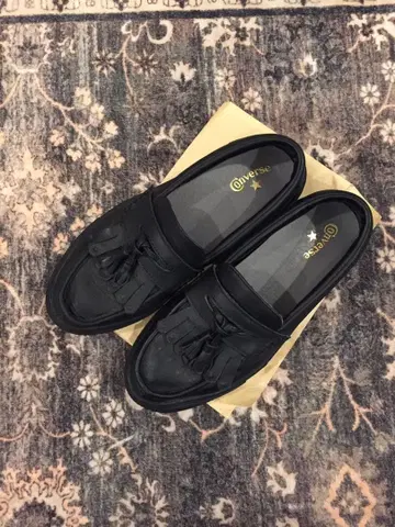 CONVERSE 블랙 로퍼 23.0cm