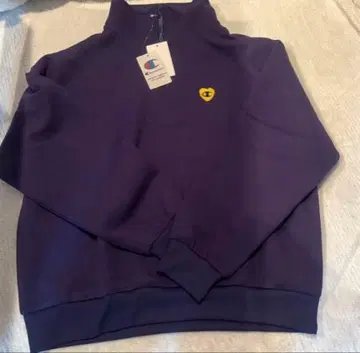 택 포함 미사용 새상품 Champion 챔피온 하프 지퍼 스웨트 셔츠