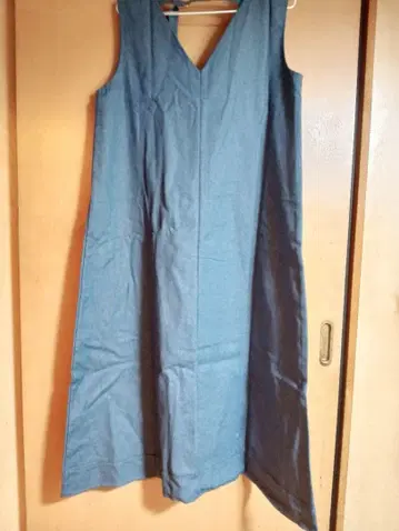 데님 3L V넥 롱 원피스 새상품 시착만 한 상품