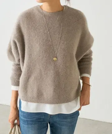 BEARDSLEY 비어즐리 FOX 울 뒤 버튼 니트