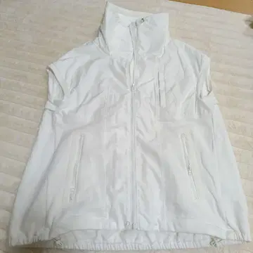 LASUD 화이트 집업 베스트 스콧 클럽