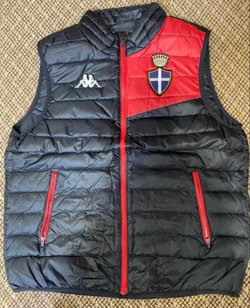 Kappa 퀼팅 베스트 블랙/레드 L L 사이즈 새상품급