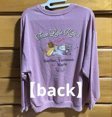 디즈니 아리스토캣 마리 자수 풀오버 핑크 L 사이즈