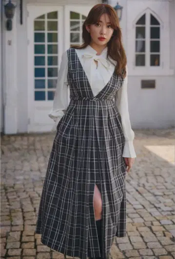 herlipto Classic Plaid Jumper Dress