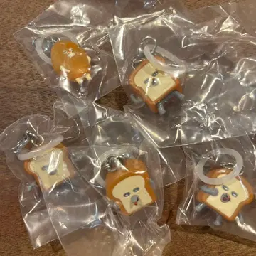 빵도둑 표시 액세서리 토스트형 캐릭터 5개 세트 컴프