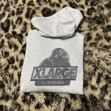 XLARGE 그레이 집업 후드티 키라키라
