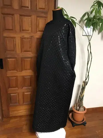 핸드메이드 원피스 코쿤 롱 유명 브랜드 원단 블랙