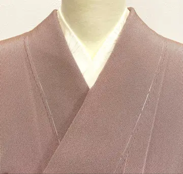 미사용 새상품 에도 코몬 만지 기모노 크림슨? 브라운?