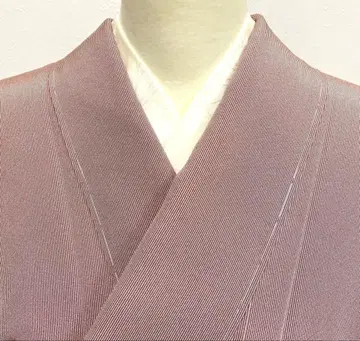 미사용 새상품 에도 코몬 만지 기모노 크림슨? 브라운?