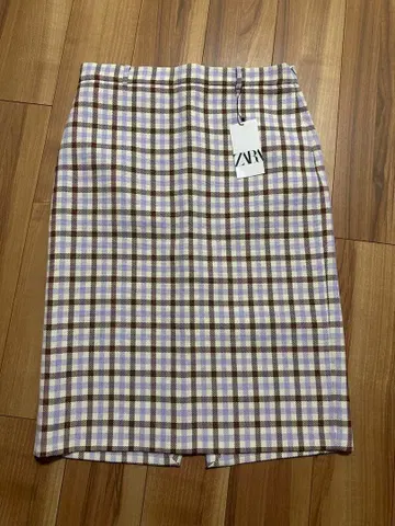 ZARA 새상품 택 포함 체크 타이트 스커트 XXL 정가 6990엔