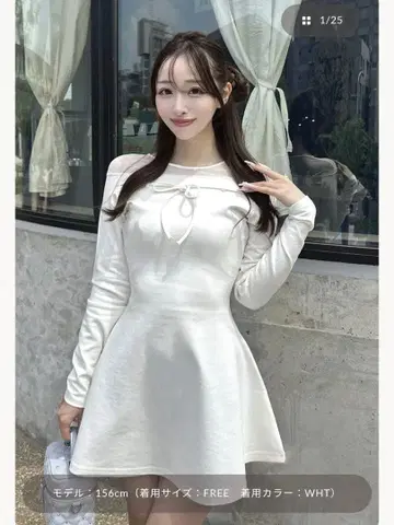 Darich 데콜테 시어 컷 미니 원피스