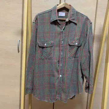 BIG MAC 체크 무늬 플란넬 셔츠 L 사이즈