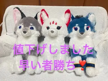 아마테라스의 늑대 빅 사이즈 봉제 인형 3체 테루 랙클 호로우