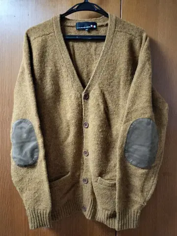 VAN 브라운 가디건 L 사이즈 팔꿈치 패치 포함