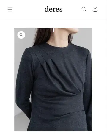 deres 21st FT 니트 원피스 gray