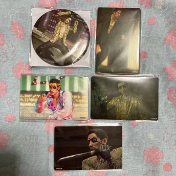 용과 같이 세가 럭키 쿠지 마지마 고로 캔뱃지 1종 마그넷 4종