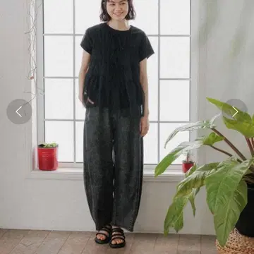 니코앤드 데님 코쿤 배럴 팬츠