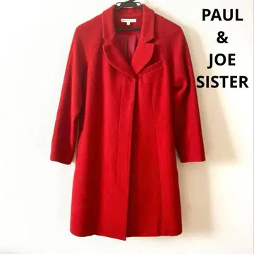 [ 새상품급 ] PAUL & JOE SISTER 빨간색 체스터 코트 36