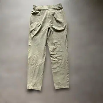 베이지 슬랙스 허리밴딩