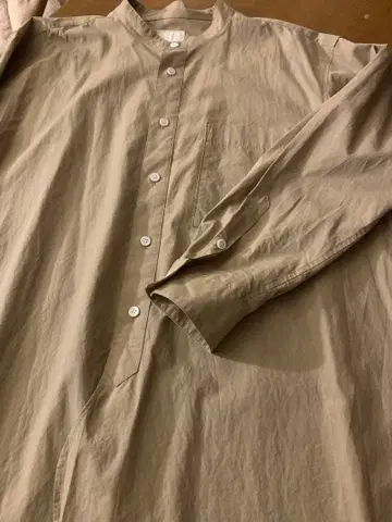 TOUJOURS 베이지 긴팔 셔츠 블라우스 1