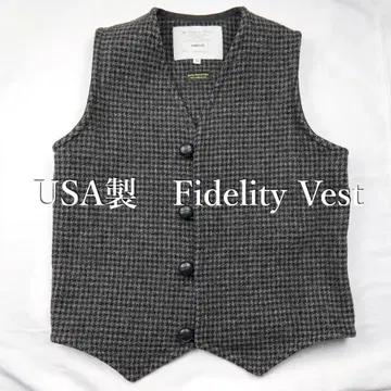 USA Fidelity 그레이 체크 무늬 베스트