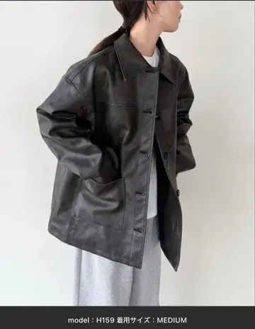 select MOCA by son 스탠칼라 페이크 가죽 자켓