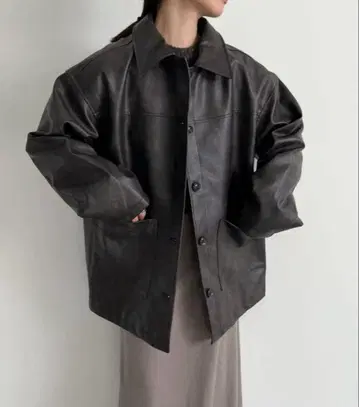 select MOCA by son 스탠칼라 페이크 가죽 자켓