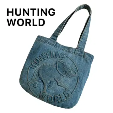[ USA제 ] 헌팅월드 빈티지 데님 토트백 엠보싱