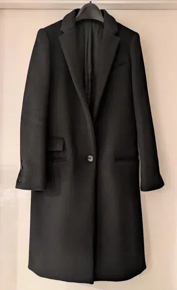 새상품 미사용 LE CIEL BLUE 울 체스터 코트 블랙